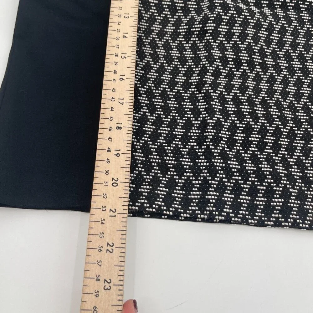 Yoana Baraschi Skirt 6 Womens Business Casual Classic Black Short Zipper Texture
